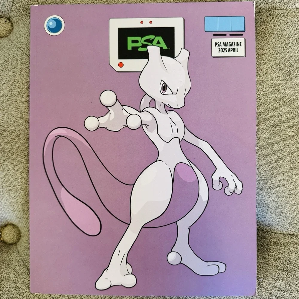 PSA Mewtwo Magazine - April 2025 Vol 13 - Pokemon Mewtwo Purple Cover